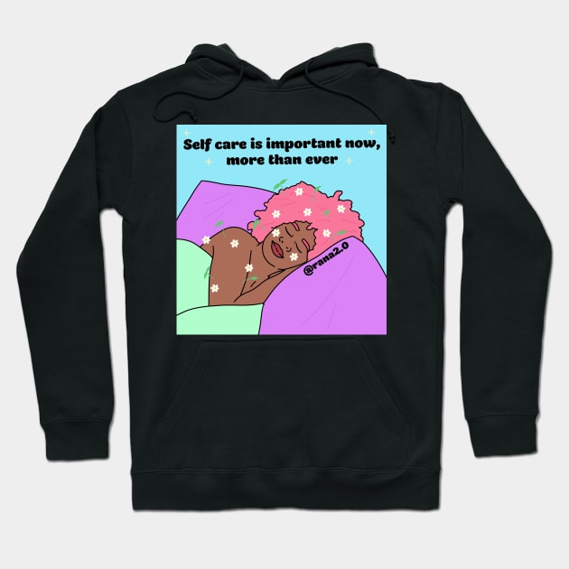 Self care is so important Hoodie by Ranaawadallah